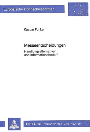 Messeentscheidungen von Funke,  Kaspar