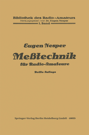 Meßtechnik für Radio-Amateure von Nesper,  Eugen