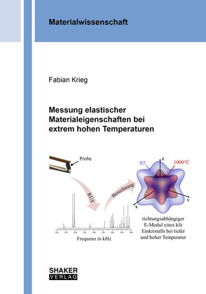 Messung elastischer Materialeigenschaften bei extrem hohen Temperaturen von Krieg,  Fabian