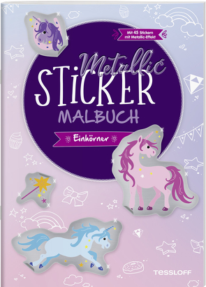 Metallic-Sticker Malbuch. Einhörner von Beurenmeister,  Corina