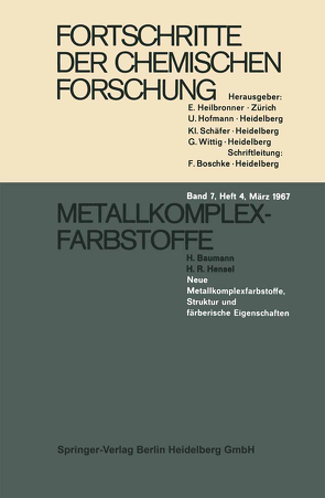 Metallkomplexfarbstoffe von Baumann,  H., Hensel,  H. R.