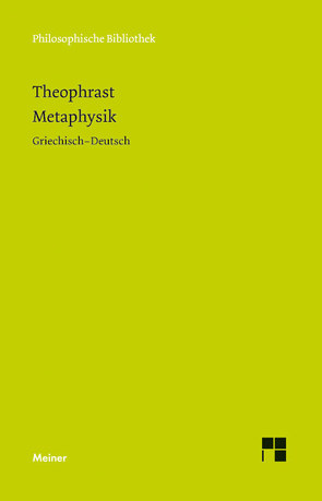 Metaphysik von Damschen,  Gregor, Kaegi,  Dominic, Rudolph,  Enno, Theophrast