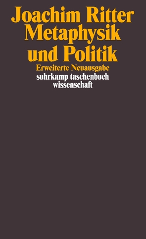 Metaphysik und Politik von Marquard,  Odo, Ritter,  Joachim