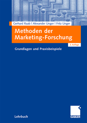 Methoden der Marketing-Forschung von Raab,  Gerhard, Unger,  Alexander, Unger,  Fritz