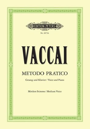 Metodo pratico di Canto Italiano von Vaccai,  Nicola