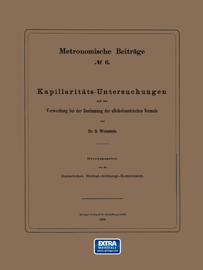 Metronomische Beiträge von Foerster,  Wilhelm, Weinstein,  Bernhard