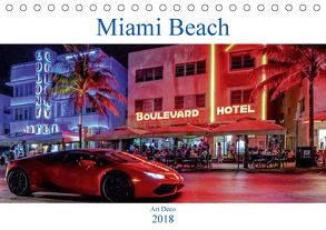 Miami Beach Art Deco (Tischkalender 2018 DIN A5 quer) von Robert,  Boris