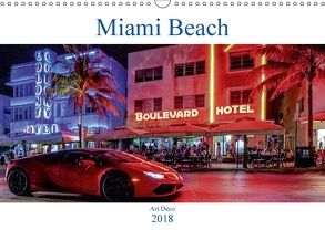 Miami Beach Art Deco (Wandkalender 2018 DIN A3 quer) von Robert,  Boris