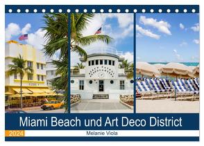 Miami Beach und Art Deco District (Tischkalender 2024 DIN A5 quer), CALVENDO Monatskalender von Viola,  Melanie