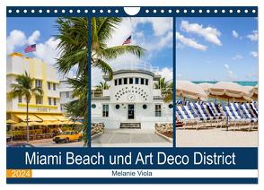 Miami Beach und Art Deco District (Wandkalender 2024 DIN A4 quer), CALVENDO Monatskalender von Viola,  Melanie