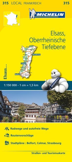 Michelin Elsass Oberrheinische Tiefebene