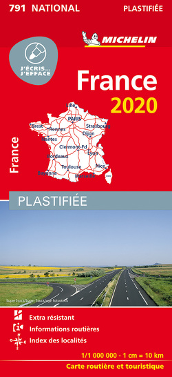 Michelin Frankreich 2020 (plastifiziert)