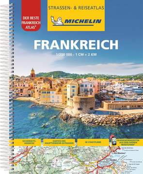 Michelin Straßenatlas Frankreich mit Spiralbindung