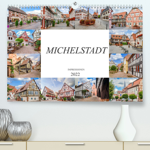 Michelstadt Impressionen (Premium, hochwertiger DIN A2 Wandkalender 2022, Kunstdruck in Hochglanz) von Meutzner,  Dirk