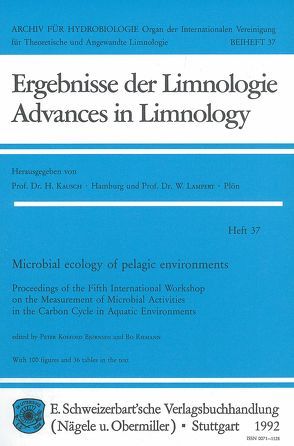 Microbial ecology of pelagic environments von Bjørnsen,  Peter K, Riemann,  Bo