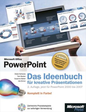 Microsoft Office PowerPoint – Das Ideenbuch für kreative Präsentationen, 2. Auflage, jetzt für PowerPoint 2000 bis 2007 von Becker,  Tom, Schiecke,  Dieter, Simon,  Ute, Walter,  Susanne