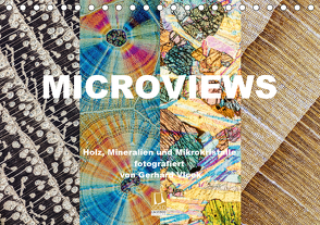 Microviews – Holz, Mineralien und Mikrokristalle (Tischkalender 2021 DIN A5 quer) von Vlcek,  Gerhard