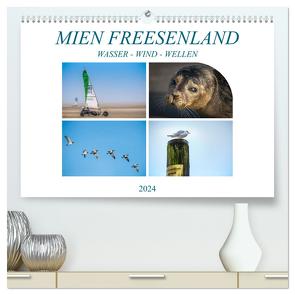 MIEN FREESENLAND – Wasser, Wind, Wellen (hochwertiger Premium Wandkalender 2024 DIN A2 quer), Kunstdruck in Hochglanz von Gödecke,  Dieter