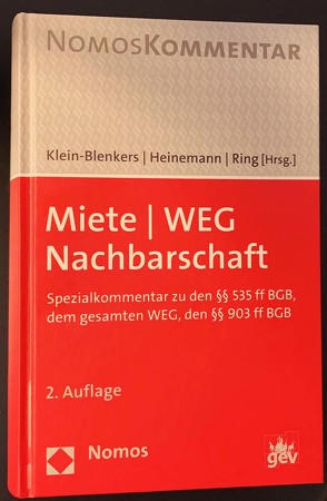 Miete | WEG | Nachbarschaft von Heinemann,  Jörn, Klein-Blenkers,  Friedrich, Ring,  Gerhard