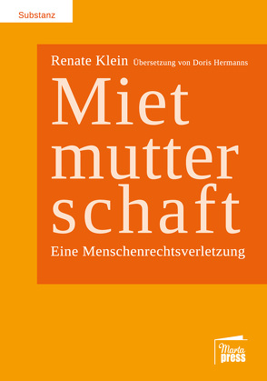 Mietmutterschaft von Hermanns,  Doris, Klein,  Renate