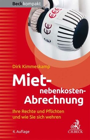 Mietnebenkosten-Abrechnung von Kimmeskamp,  Dirk