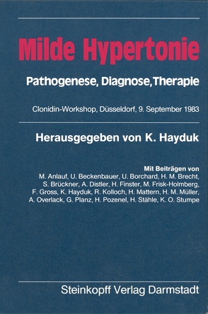 Milde Hypertonie von Gross,  F., Hayduk,  K.