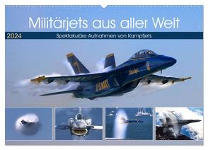 Militärjets aus aller Welt (Wandkalender 2024 DIN A2 quer), CALVENDO Monatskalender von Breidenstein,  Timo