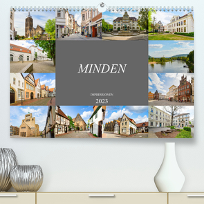 Minden Impressionen (Premium, hochwertiger DIN A2 Wandkalender 2023, Kunstdruck in Hochglanz) von Meutzner,  Dirk