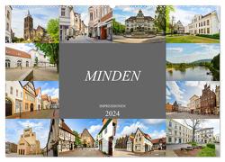 Minden Impressionen (Wandkalender 2024 DIN A2 quer), CALVENDO Monatskalender von Meutzner,  Dirk