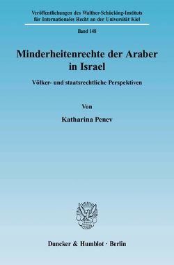 Minderheitenrechte der Araber in Israel. von Penev,  Katharina