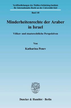 Minderheitenrechte der Araber in Israel. von Penev,  Katharina