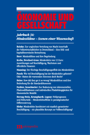 Mindestlöhne – Szenen einer Wissenschaft von Heise,  Arne, Pusch,  Toralf