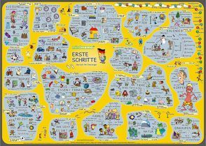 mindmemo Lernposter – Erste Schritte – Deutsch für Anfänger – spielend Deutsch lernen Kinder von Fischer,  Henry, Hunstein,  Philipp