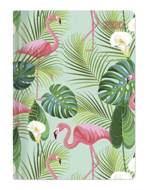 Mini-Buchkalender Style Flamingos 2020 – Taschenplaner – Taschenkalender A6 – Day By Day – 352 Seiten – Terminplaner – Notizbuch von ALPHA EDITION