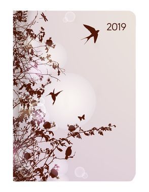 Mini-Buchkalender Style Hummingbird Tree 2019 von ALPHA EDITION