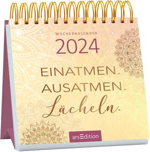 Mini-Wochenkalender Einatmen. Ausatmen. Lächeln. 2024