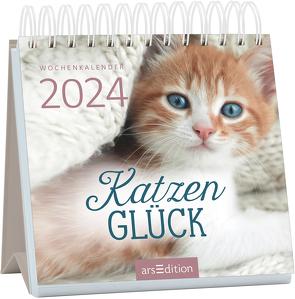 Mini-Wochenkalender Katzenglück 2024