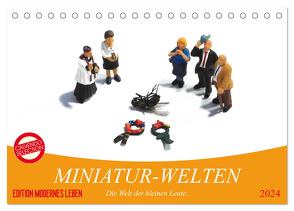 MINIATUR-WELTEN (Tischkalender 2024 DIN A5 quer), CALVENDO Monatskalender von Thiele,  Karsten