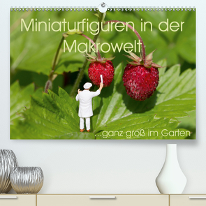 Miniaturfiguren in der Makrowelt …ganz groß im Garten (Premium, hochwertiger DIN A2 Wandkalender 2021, Kunstdruck in Hochglanz) von abels,  stephi