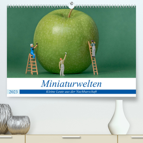 Miniaturwelten – Kleine Leute aus der Nachbarschaft (Premium, hochwertiger DIN A2 Wandkalender 2023, Kunstdruck in Hochglanz) von Trimbach,  Jürgen