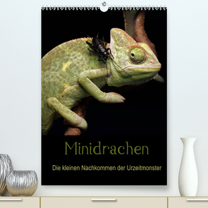 Minidrachen – Die kleinen Nachkommen der Urzeitmonster (Premium, hochwertiger DIN A2 Wandkalender 2022, Kunstdruck in Hochglanz) von Enkemeier,  Sigrid