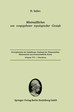 Minimalflächen von vorgegebener topologischer Gestalt von Seifert,  Herbert