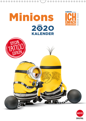 Minions (Wandkalender 2020 DIN A3 hoch) von Digital,  Heye