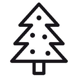 Ministempel Christbaum