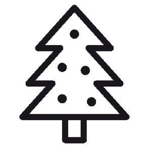 Ministempel Christbaum