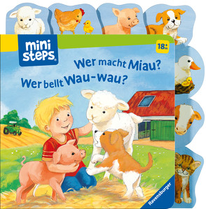 ministeps: Wer macht Miau? Wer bellt Wau-wau? von Grimm,  Sandra, Weller,  Ana