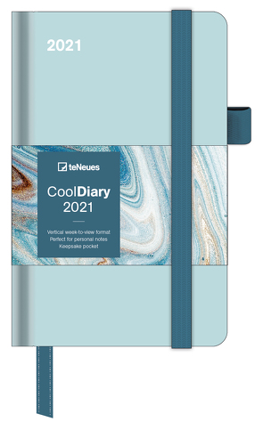 Mint/Marble Ink 2021 – Diary – Buchkalender – Taschenkalender – 9×14