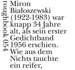 M’ironien von Bialoszewski,  Miron, Kraus,  Dagmara