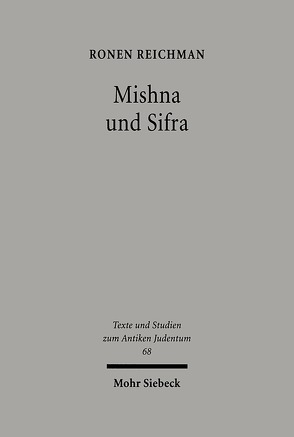 Mishna und Sifra von Reichman,  Ronen