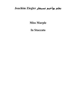 Miss Marple In Staccato von Ziegler,  Joachim